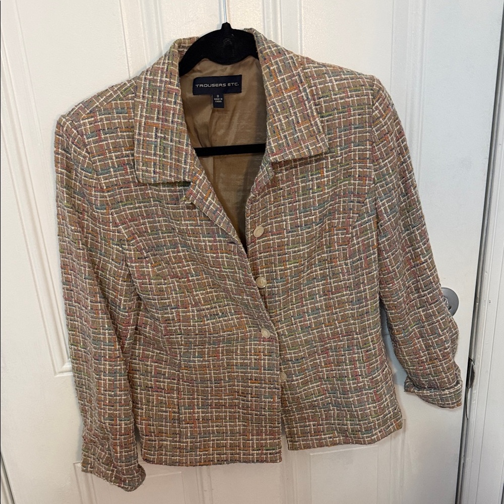 Trousers  Etc. Women's Colorful Tweed Blazer 8
